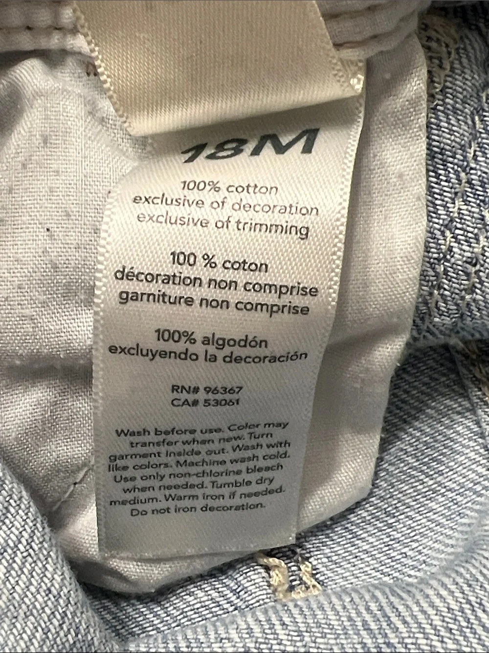 OshKosh B'gosh Light Wash Denim Kids Overalls with Tiny Embroidery